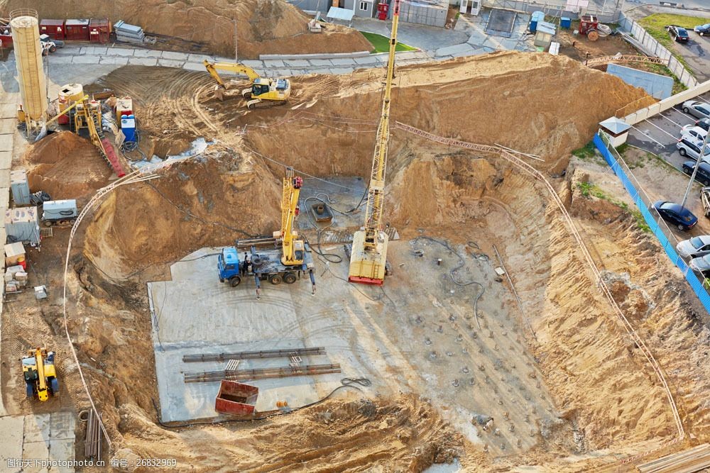 地下施工建筑现场图片