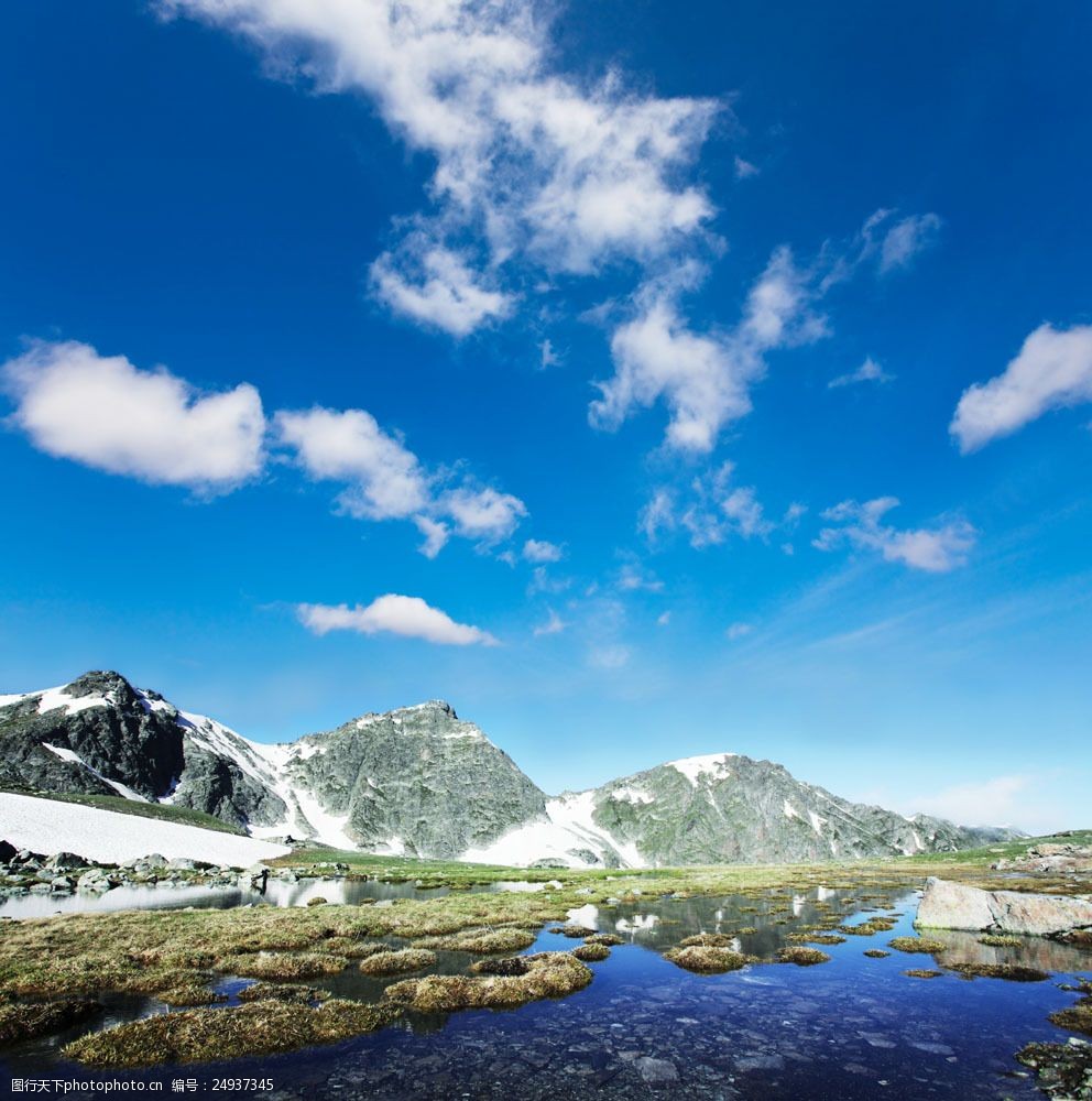 设计图库 高清素材 自然风景  关键词:美丽雪山风光图片素材 蓝天