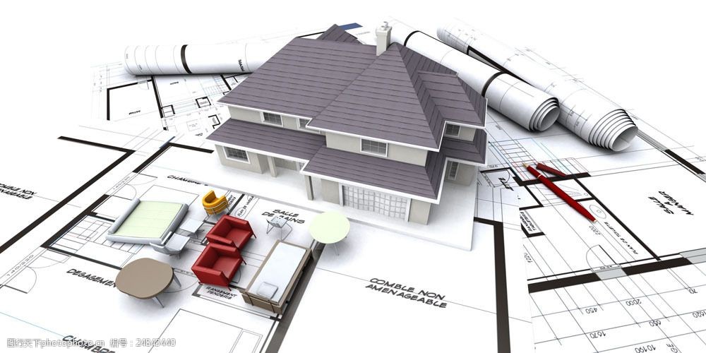 关键词:建筑设计图与房屋模型图片素材 设计图 图纸 建筑模型 房屋