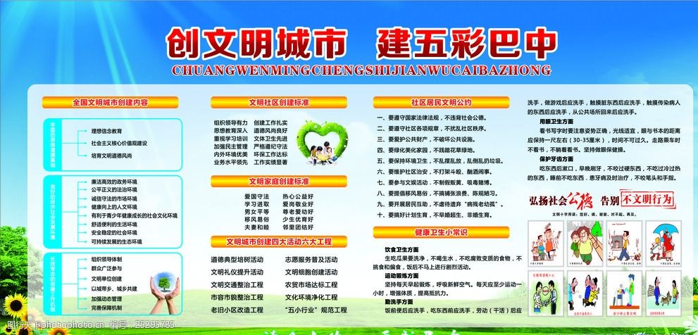 文明城市宣传栏