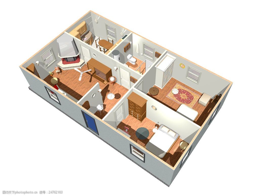3d房子模型内部构造图片