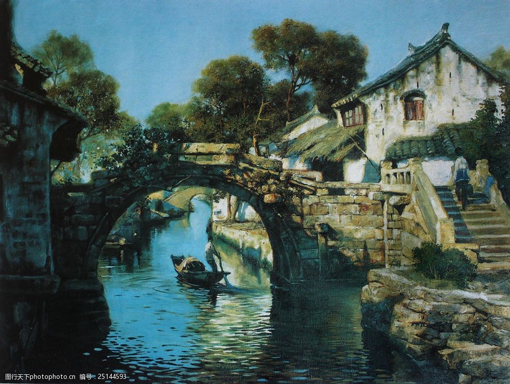 关键词:乡村建筑油画图片素材 名画 油画 艺术 绘画 文化艺术 艺术画