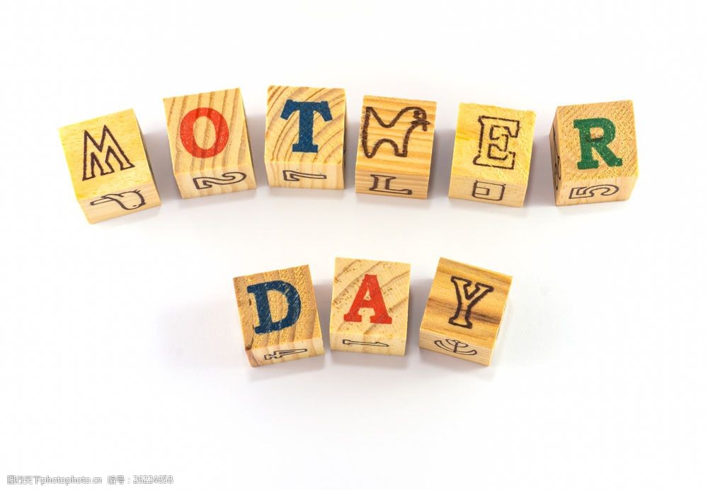 木块 字母 母亲节 mother day 节日庆典 生活百科 图片素材