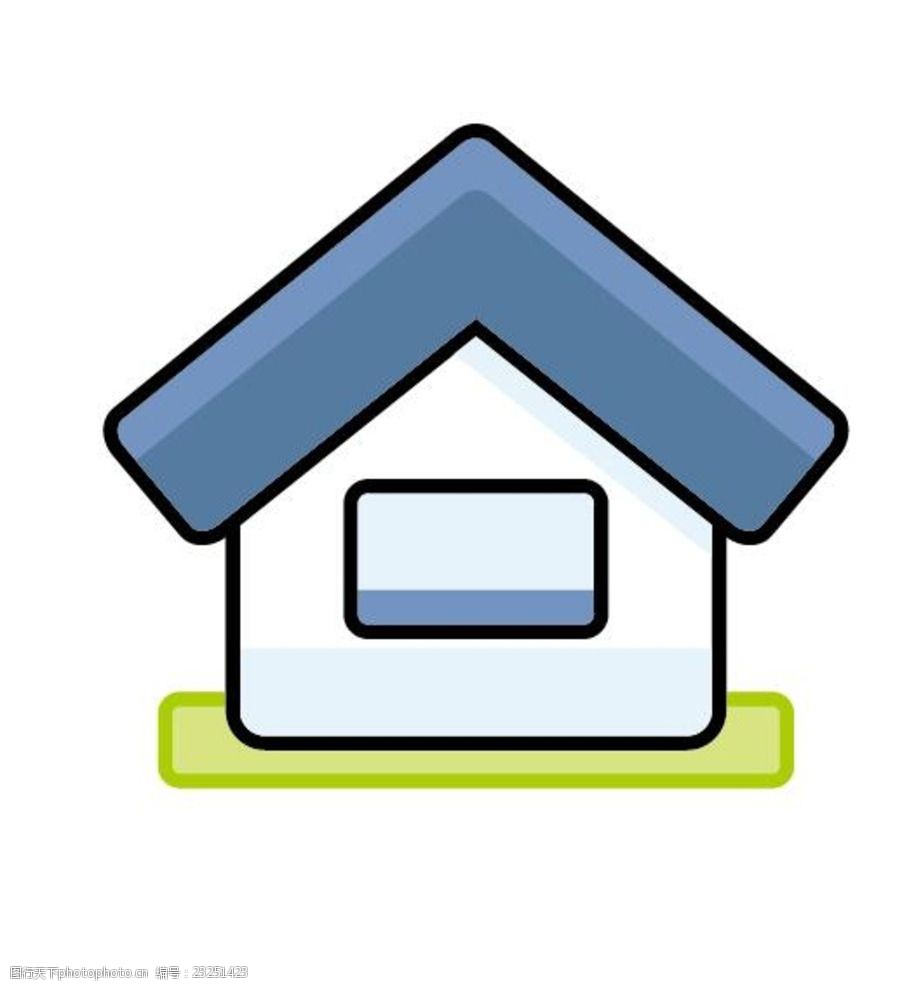 设计图库 标志图标 网页小图标  关键词:可爱的简单房子图标 卡通