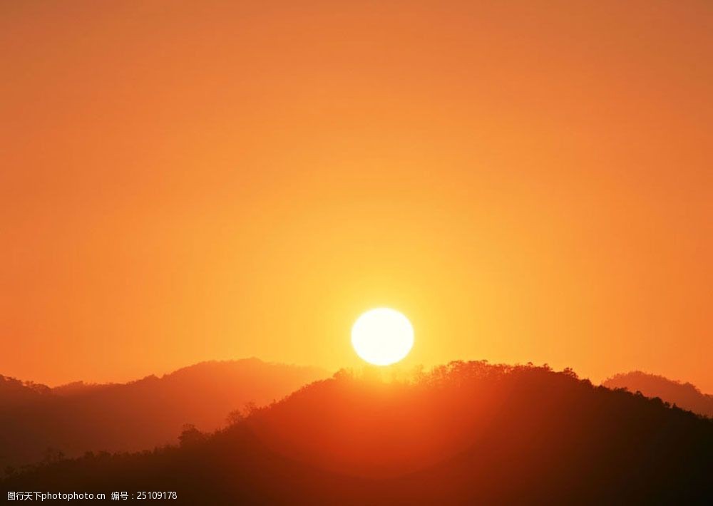 美丽夕阳落日风景图片