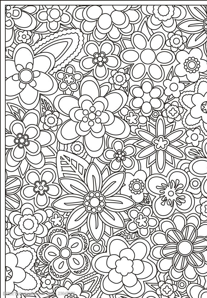 现代花纹背景图案矢量装饰画