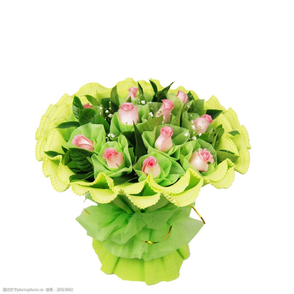清新玫瑰花束
