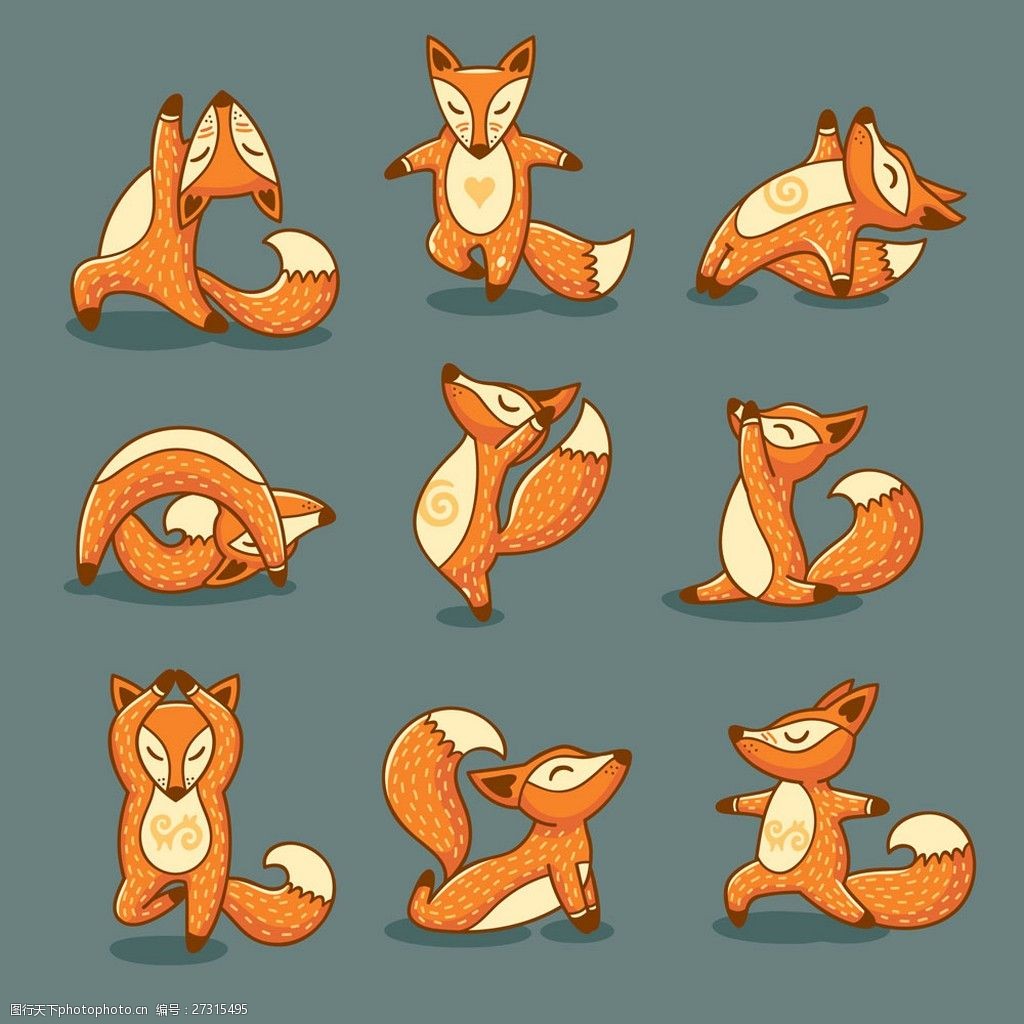 关键词:练瑜伽的卡通狐狸 瑜伽 卡通狐狸 卡通动物漫画 可爱卡通 陆地