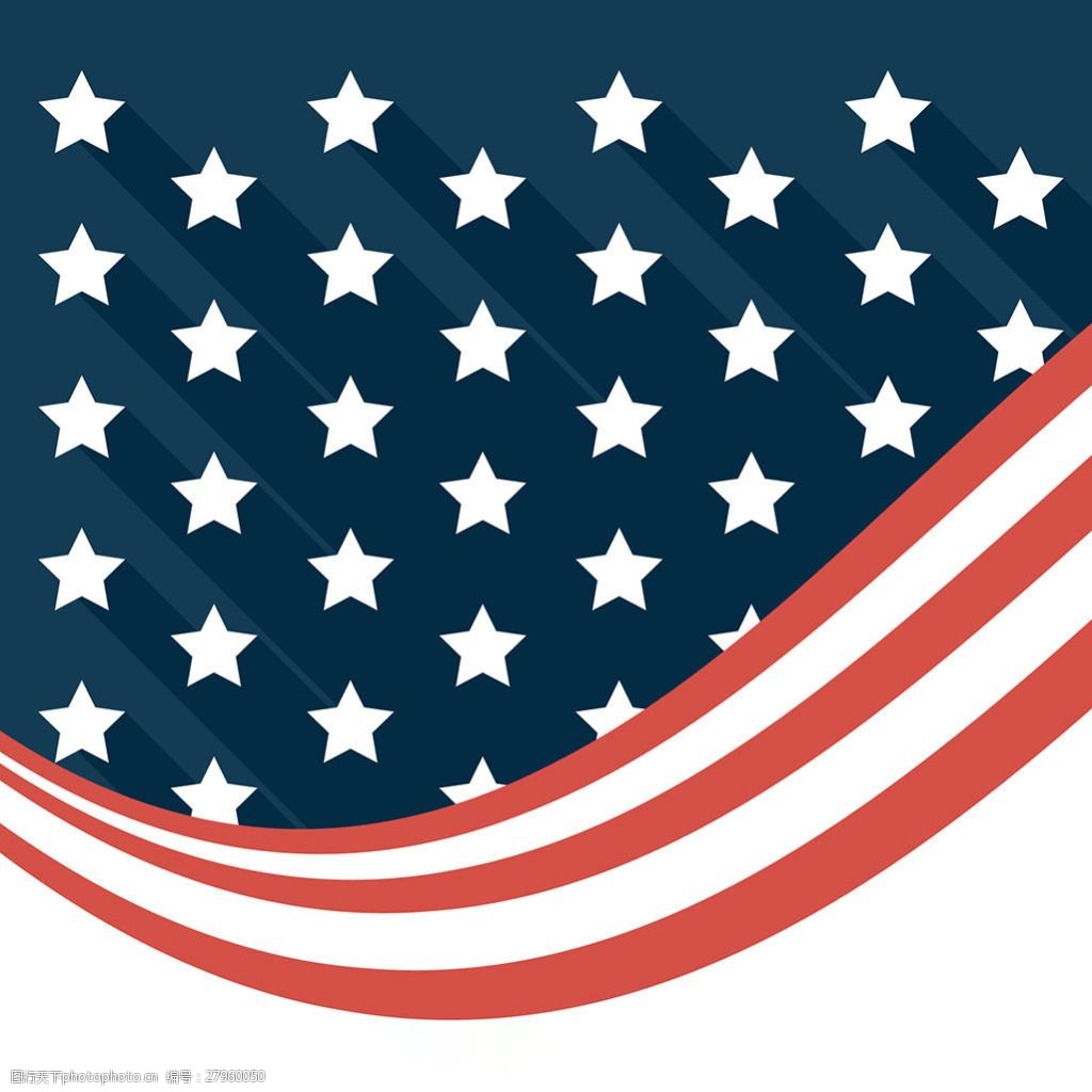 现代抽象美国国旗背景
