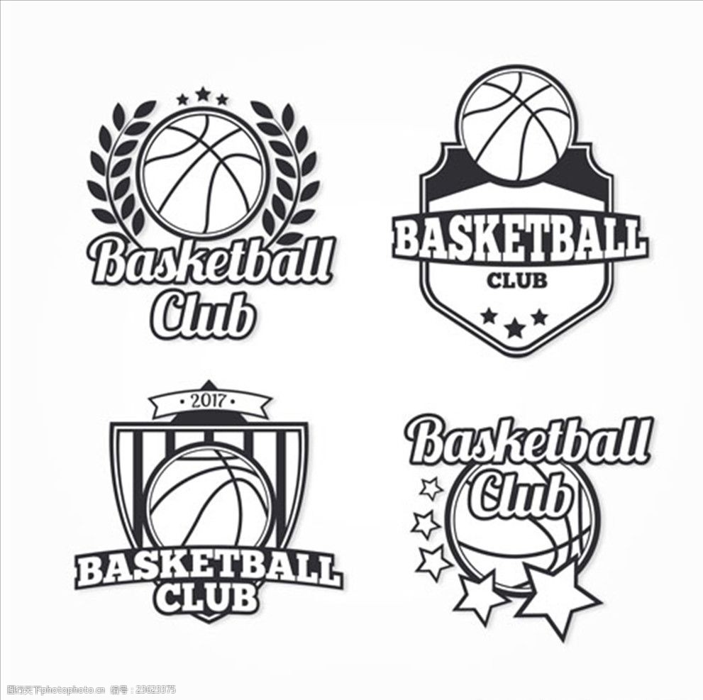 篮球俱乐部比赛培训logo标志