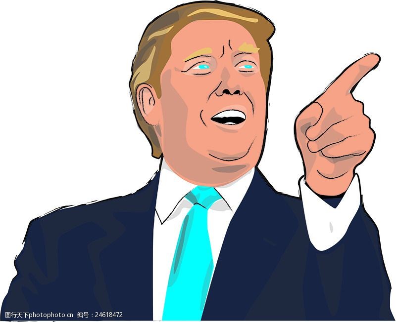 关键词:卡通人物手势素材设计 卡通人物 人物 总统 特朗普 美国 美国