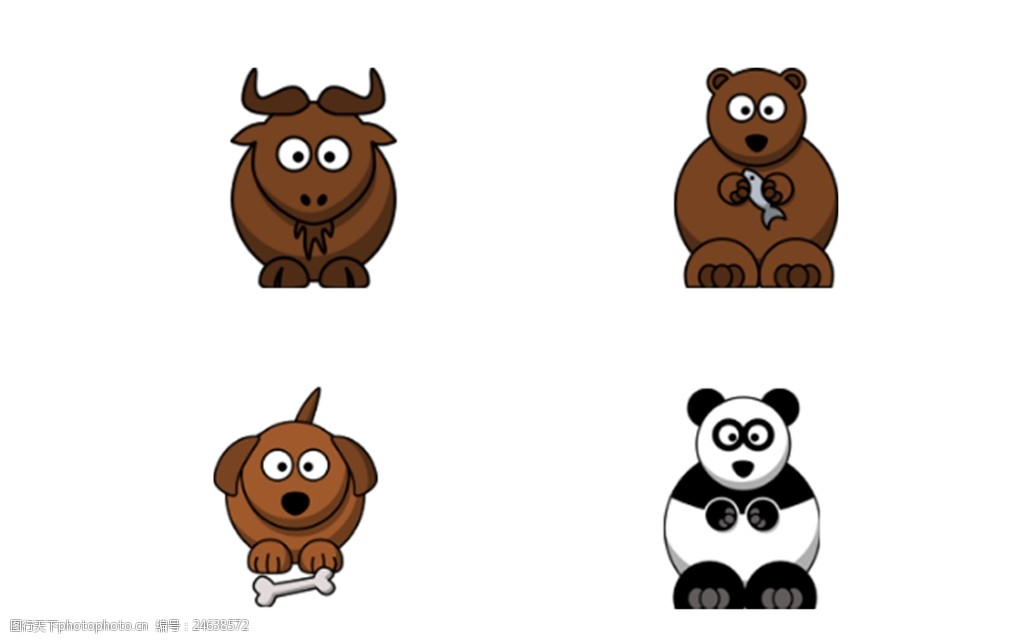 动物图标 图标 图标设计 扁平图标 手绘动物 icon 动物icon 卡通图标