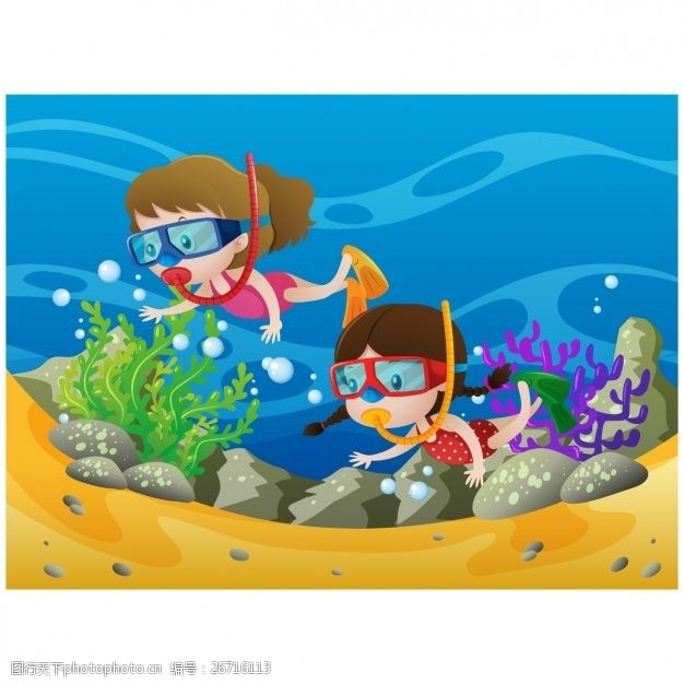 关键词:在海里潜水的孩子们 背景 儿童 海洋 壁纸 色彩 丰富多彩的