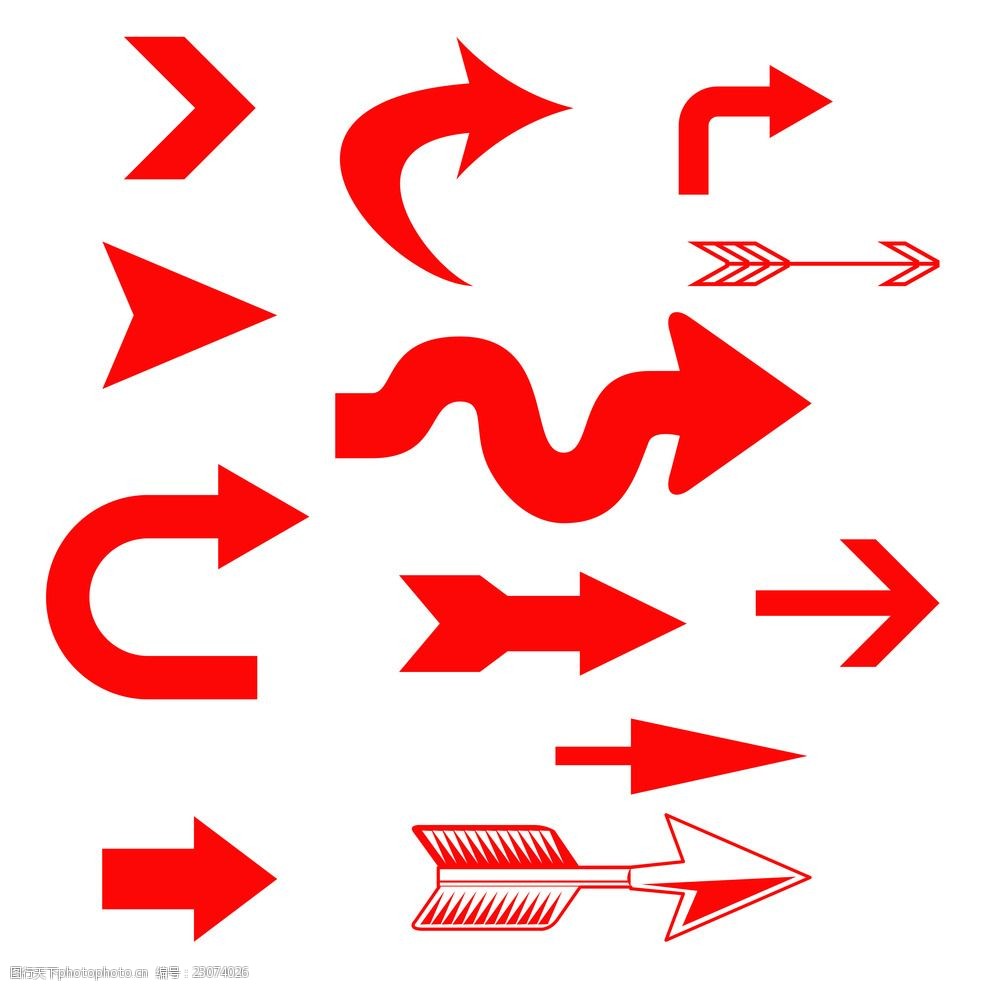 各种箭头指示素材图片-图行天下图库