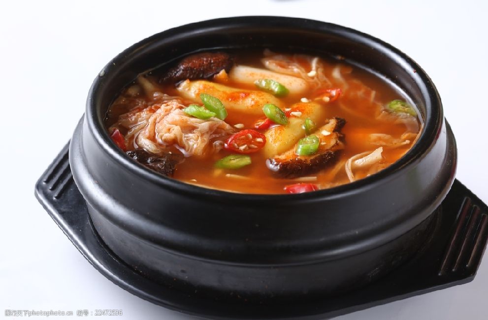 年糕泡菜汤韩国料理