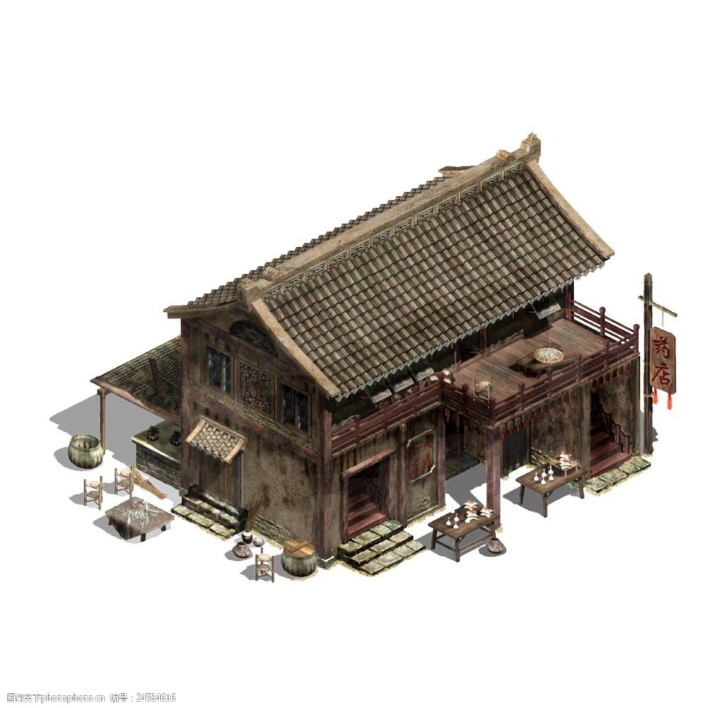 古代房屋 古代建筑 复古风 房子 中国风建筑 手绘建筑 古风建筑