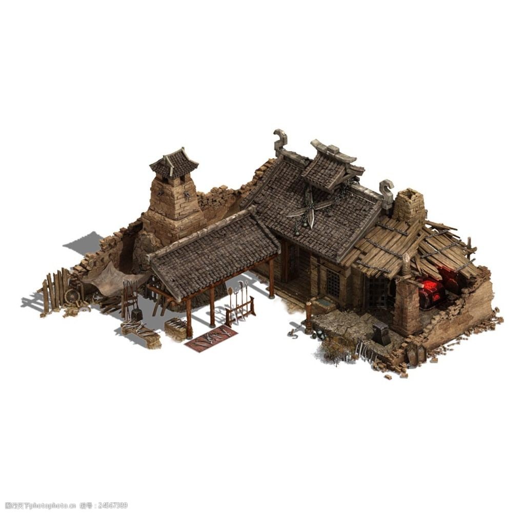 关键词:破旧的房屋png元素 复古 中国古代 房屋模型 建筑