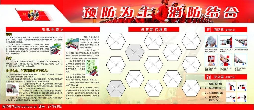 关键词:消防知识宣传栏 消防知识 展架 公益 海报 矢量