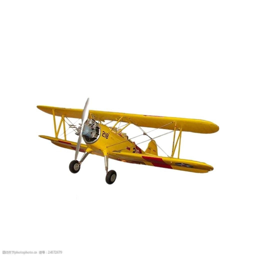 黄色最早飞机元素图片-图行天下图库