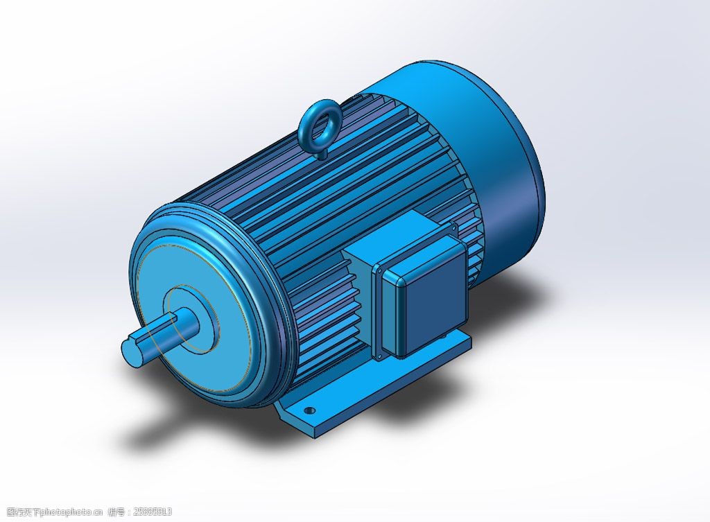 15kw电机模型效果图