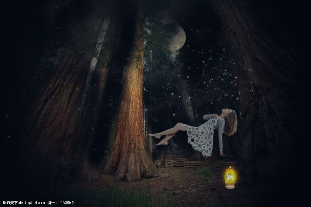 关键词:森林里的沉睡精灵 森林 精灵 夜晚 沉睡 创意 唯美