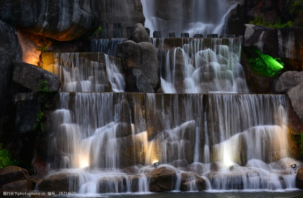 关键词:福州金鸡山公园 福州 金鸡山 公园 瀑布 夜景 摄影 自然景观