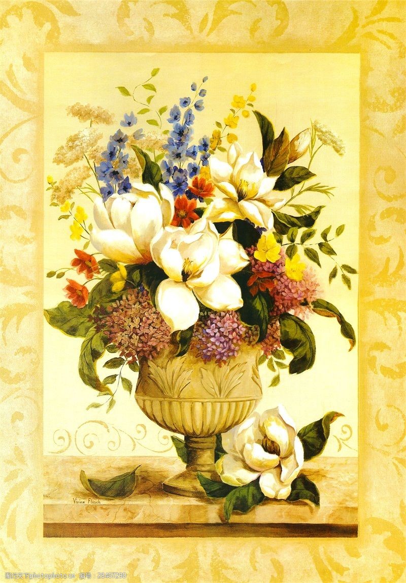 关键词:花瓶瓷砖背景墙带路径 工笔画 花瓶 中国风 中式 传统 经典