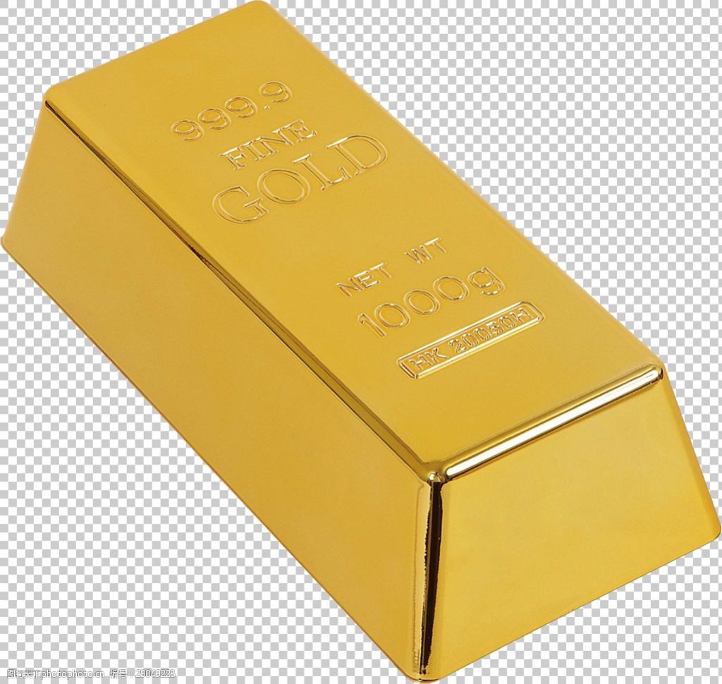 金砖黄金免抠png透明图层素材