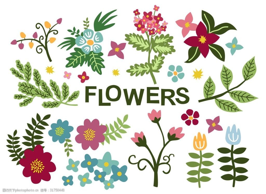 关键词:可爱手绘边框装饰矢量素材 花朵 鲜花 时尚花纹 画册封面 背景