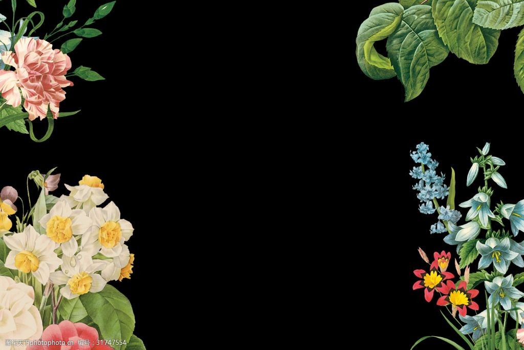 创意小清新花朵文字排版素材(2)