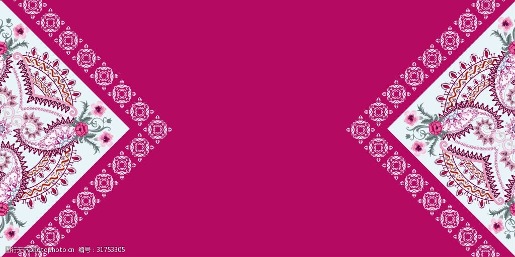 矢量古典民族风布艺刺绣花纹背景