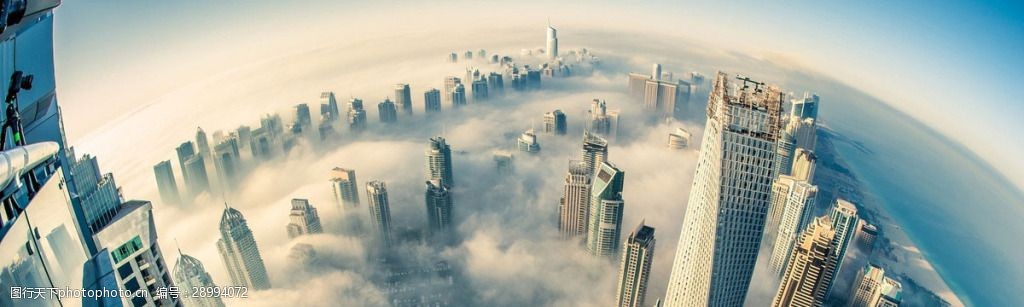 大气高空城市背景