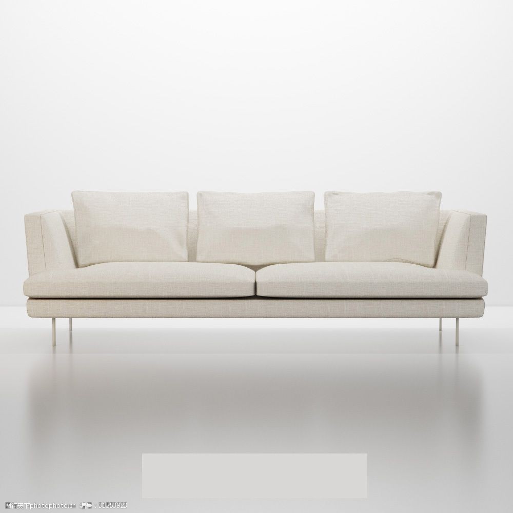 现代简约布艺沙发模型
