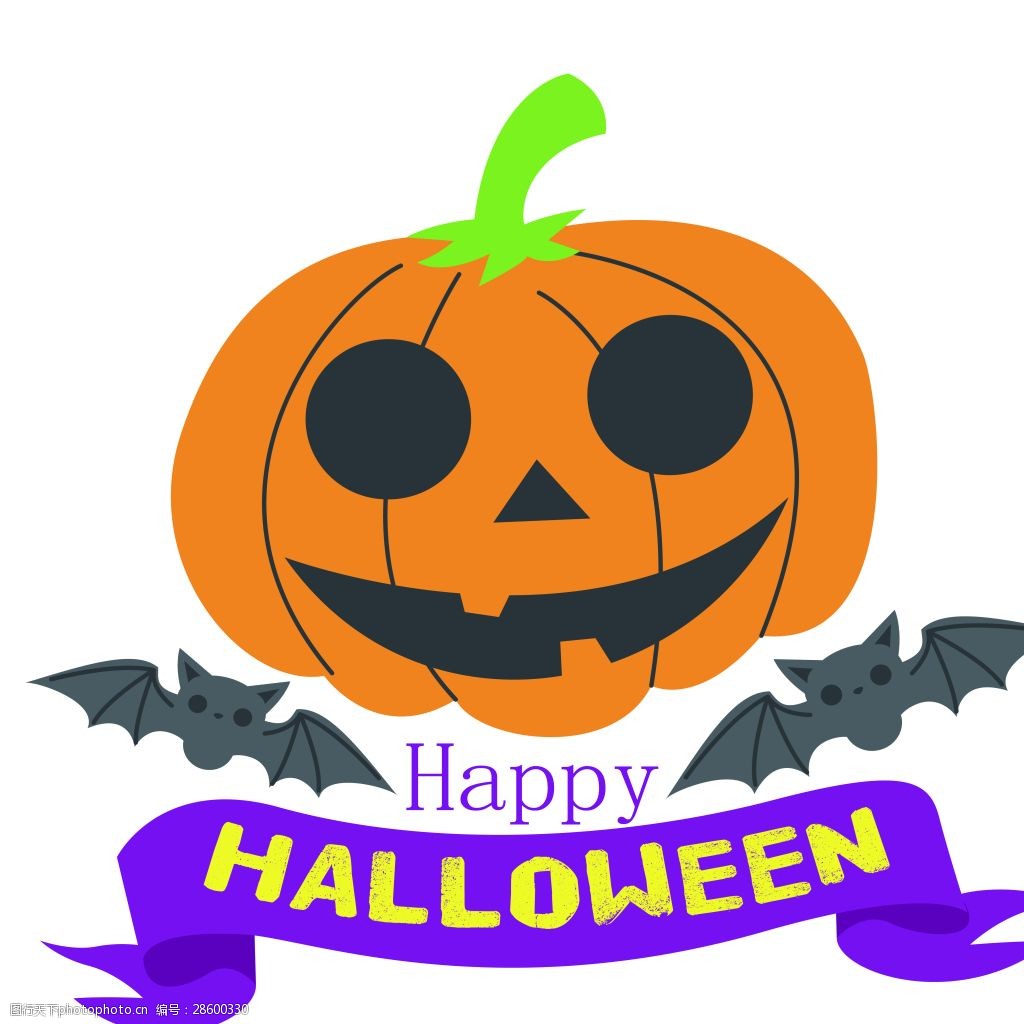 矢量png 南瓜 南瓜标签 南瓜鬼脸 万圣节 happyhalloween 矢量png