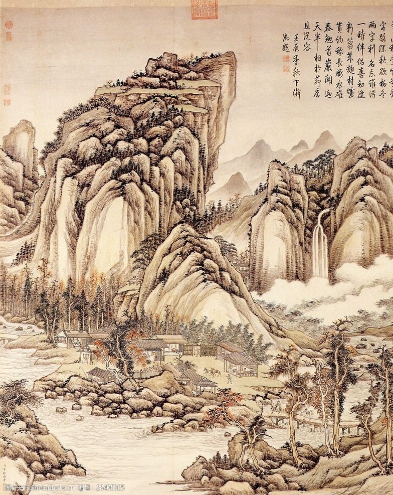 国画古画山水画