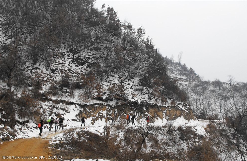 冬天荒山野岭