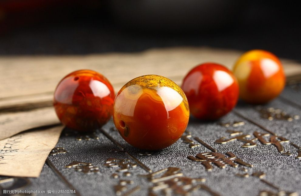 纯天然上谷战国红玛瑙圆珠