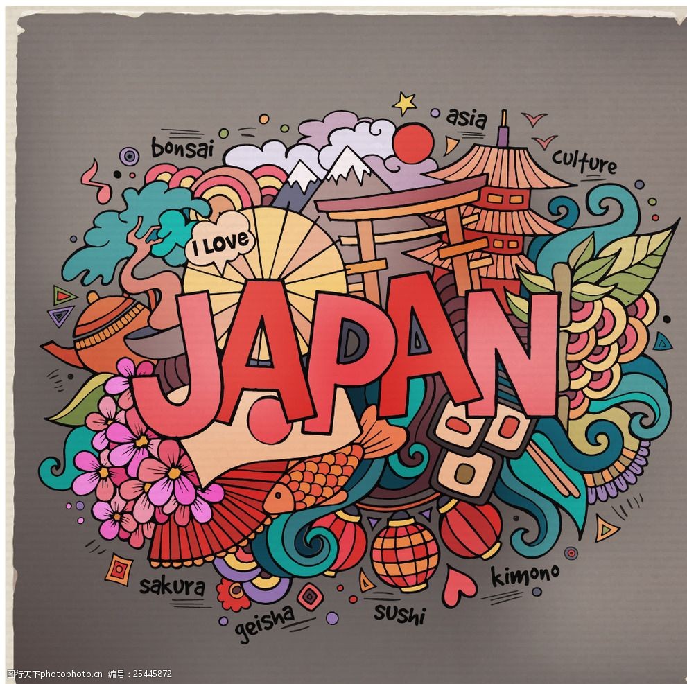 日本手绘漫画设计风格