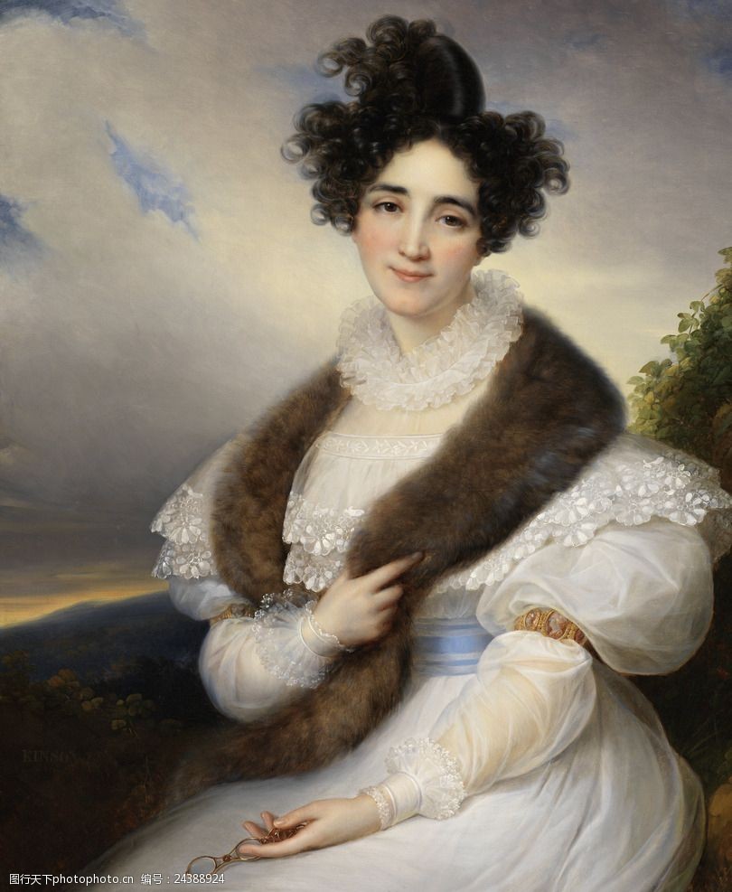 欧式宫廷人物油画