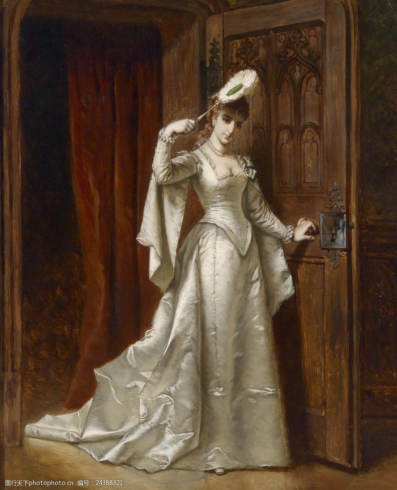 欧式宫廷人物油画