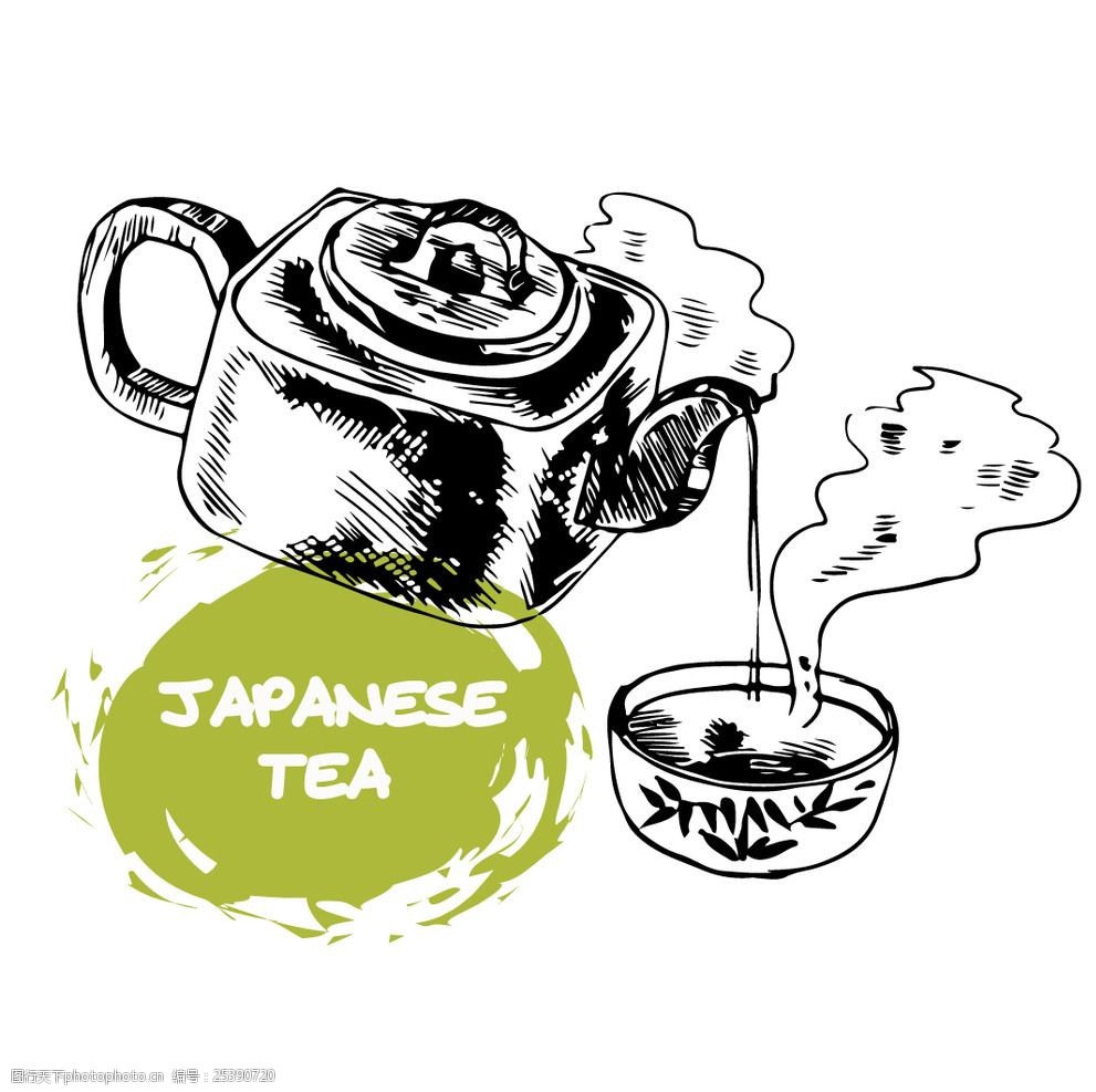 手绘茶壶 矢量素材 手绘素材 茶壶 矢量图 茶杯 设计 广告设计 ai