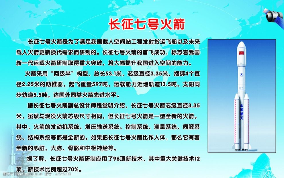 长征7号火箭参数图片