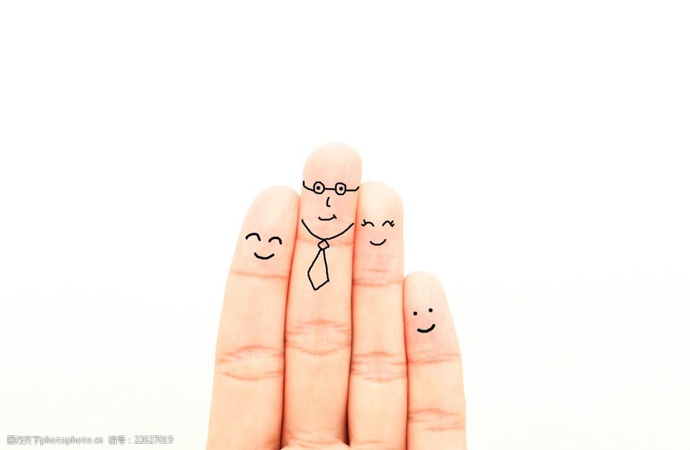手指表情创意手指画素材
