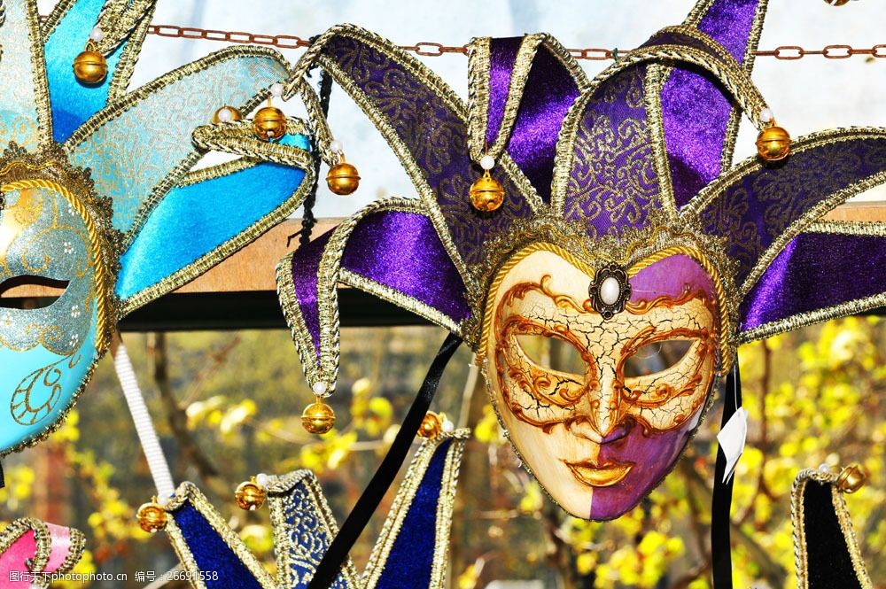 高清威尼斯面具图片