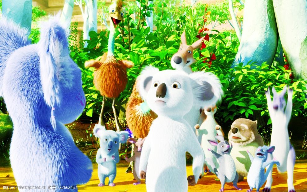 树袋熊动画片树木