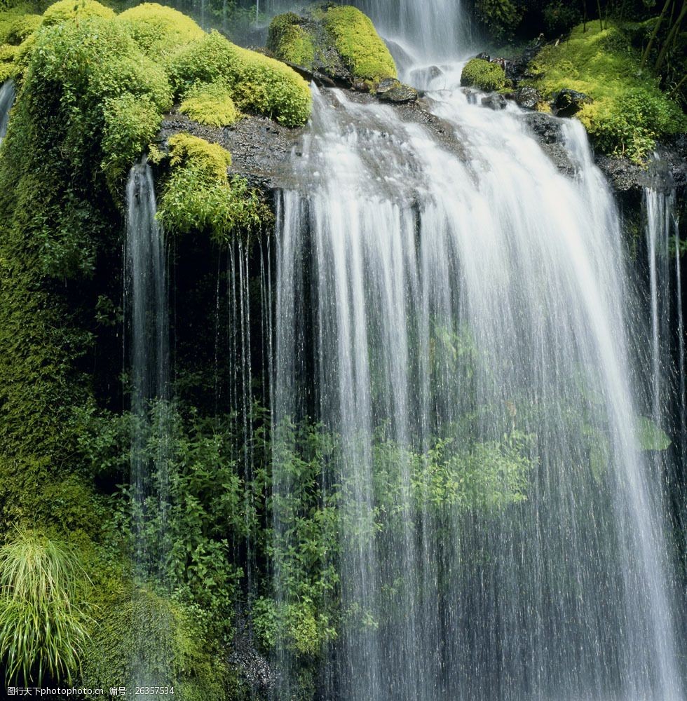 山川 风光美图 美丽风景 自然风光 风景摄影 高清图片 图片素材 瀑布