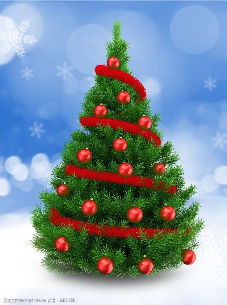 高清圣诞节圣诞树设计素材