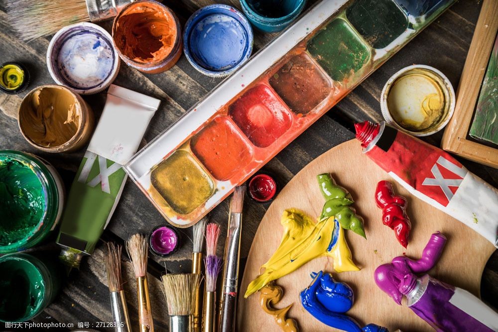 关键词:油画颜料画笔图片素材 画笔 颜料 油画笔 美术用品 绘画 画画