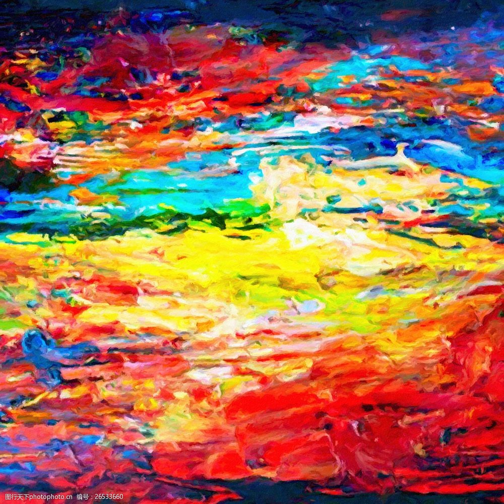 梦幻油画无框画图片