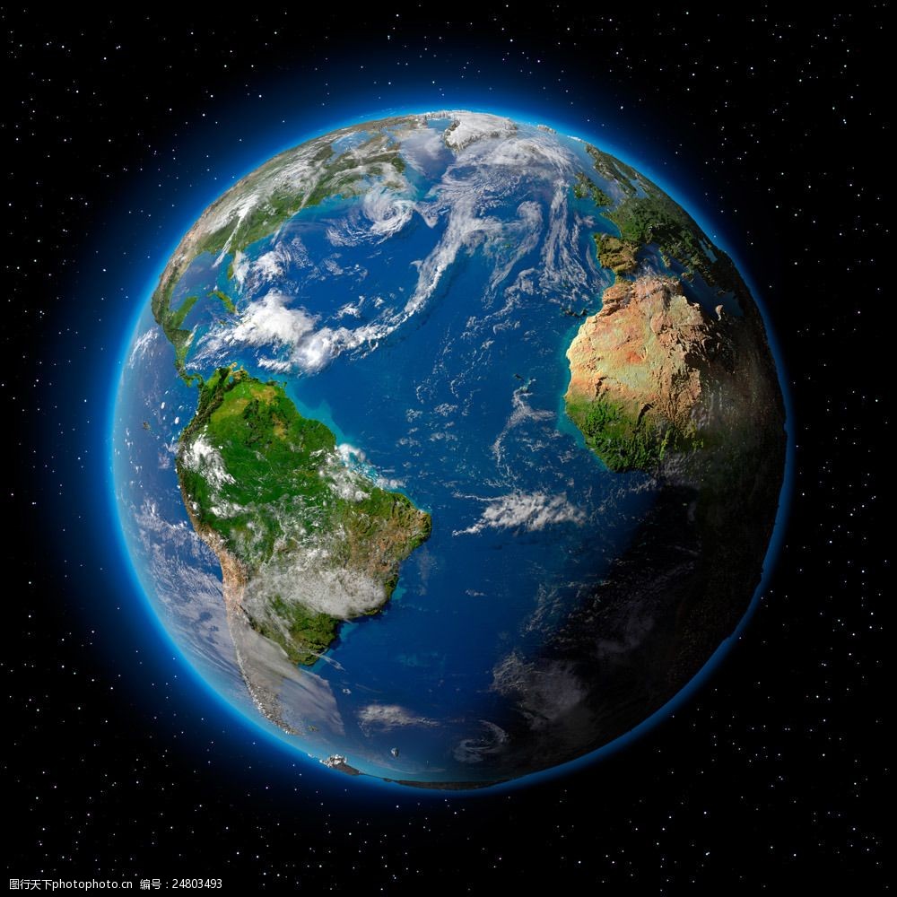 星空中的地球图片